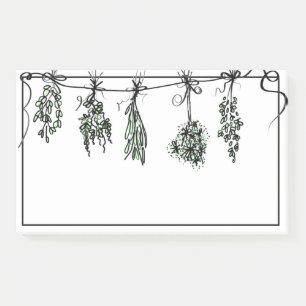 Garden Herbs Post-it Notes