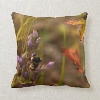 Garden HoneyBee; No Text Throw Pillow
