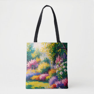 Garden in Bloom All-Over Print Tote Bag