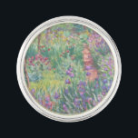 Garden in Giverny by Claude Monet Lapel Pin<br><div class="desc">Claude Monet - Garden in Giverny. Beautiful impressionism painting of a garden in Giverny by Claude Monet.</div>