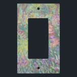 Garden in Giverny by Claude Monet Light Switch Cover<br><div class="desc">Claude Monet - Garden in Giverny. Beautiful impressionism painting of a garden in Giverny by Claude Monet.</div>