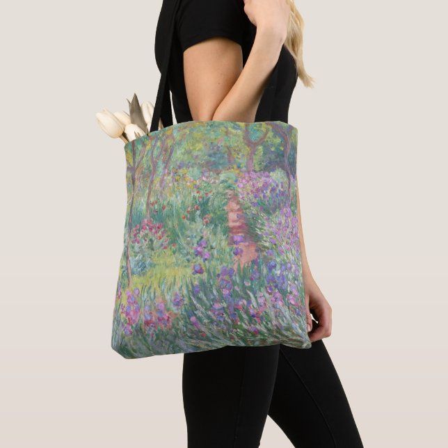 Garden in Giverny by Claude Monet Tote Bag (Close Up)