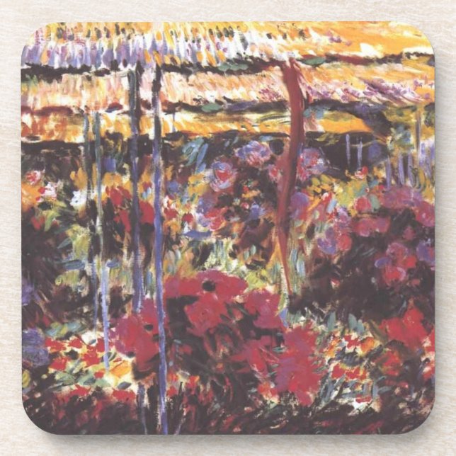Garden in Giverny - Claude Monet - c1900 Coaster (Front)