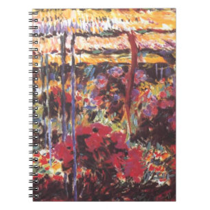 Garden in Giverny - Claude Monet - c1900 Notebook