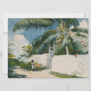 Garden in Nassau (Capital City of the Bahamas) Card