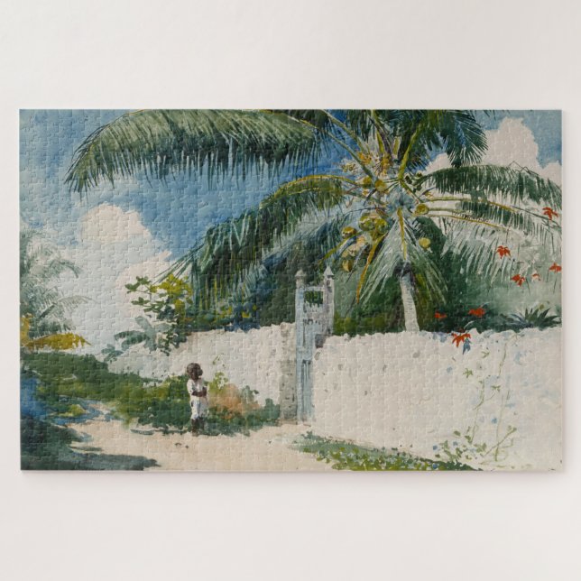 Garden in Nassau (Capital City of the Bahamas) Jigsaw Puzzle (Horizontal)