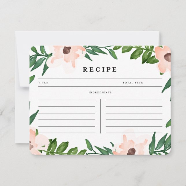Garden in White | Recipe Card (Front)
