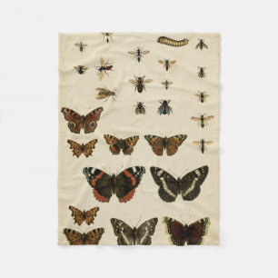 Garden Insects by Vision Studio Fleece Blanket