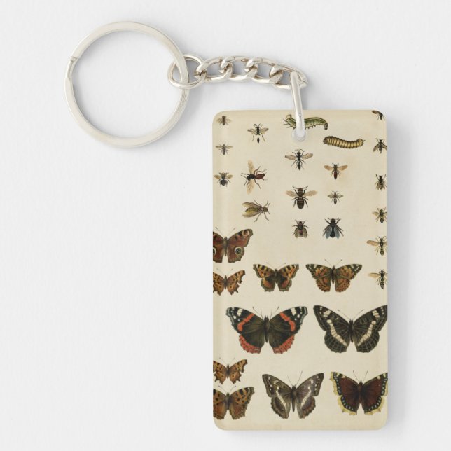Garden Insects by Vision Studio Keychain (Front)