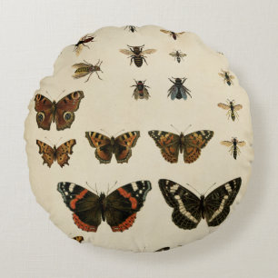 Garden Insects by Vision Studio Round Pillow