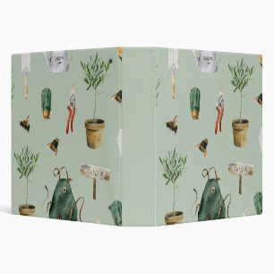Garden inspired, plants, bees, nature outdoor binder
