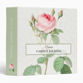 Garden Journal Binder – Botanical Rose