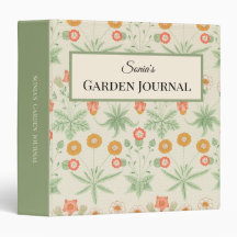 Garden Journal Binder – Botanical William Morris