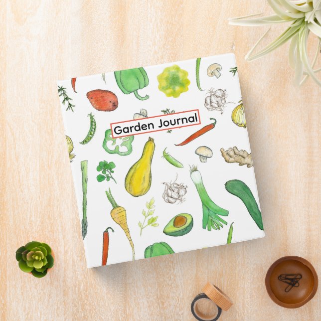 Garden Journal Planner Record Book Vegetables Binder (In Situ)