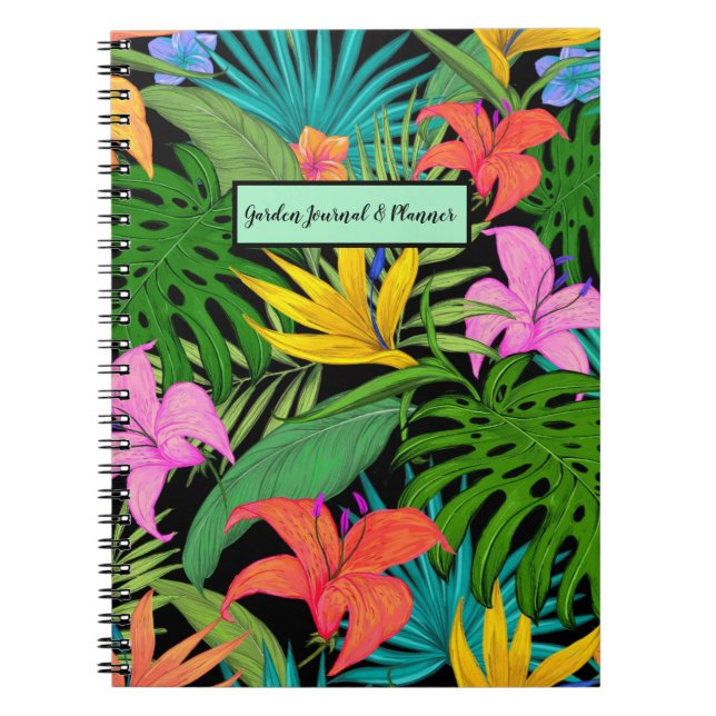 Garden Journal & Planner Spiral Notebook (Front)