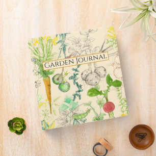 Garden Journal Vegetables Herbs Flowers Binder