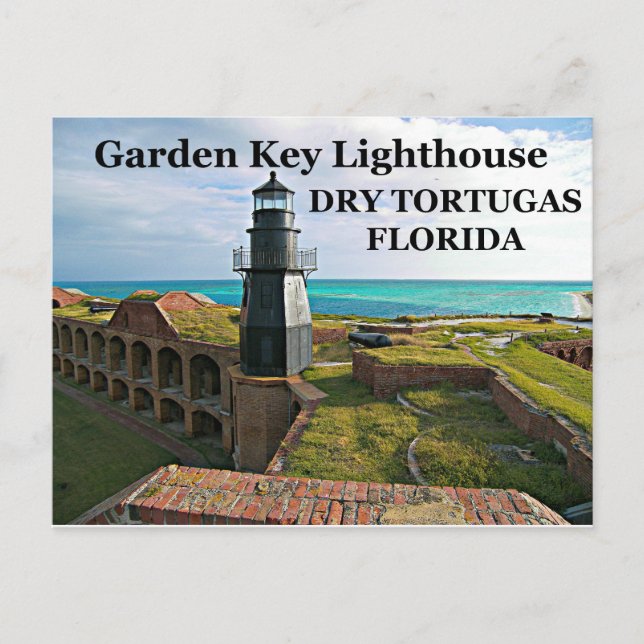 Garden Key Lighthouse, Dry Tortugas, FL Postcard (Front)