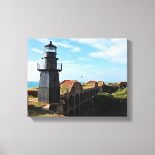 Garden Key Lighthouse, Dry Tortugas Florida Canvas Print