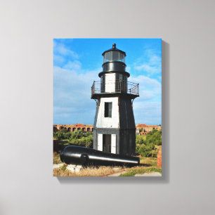 Garden Key Lighthouse, Dry Tortugas Florida Canvas Print