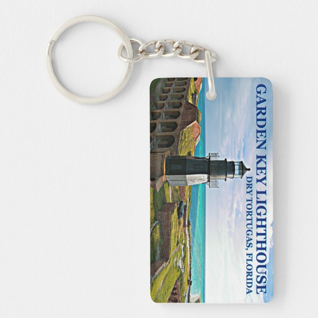Garden Key Lighthouse, Dry Tortugas Florida Keychain (Front)