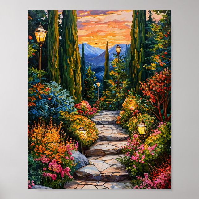 Garden landscape poster (Front)