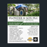 Garden Lawn-Mower, Garden Service, Horticulturist Flyer<br><div class="desc">Garden Lawn-Mower,  Garden Service,  Horticulturist Advertising Flyer by The Business Card Store.</div>