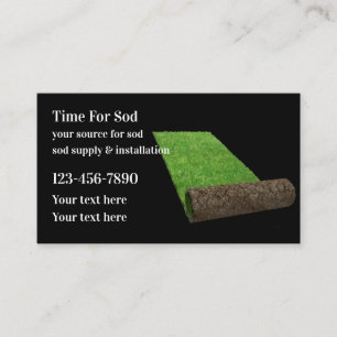 Garden Lawn Sod Supply Business Card