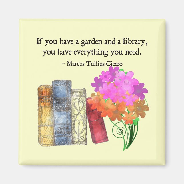 GARDEN & LIBRARY MAGNET (Front)