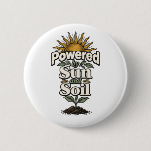 Garden Life 2 Inch Round Button