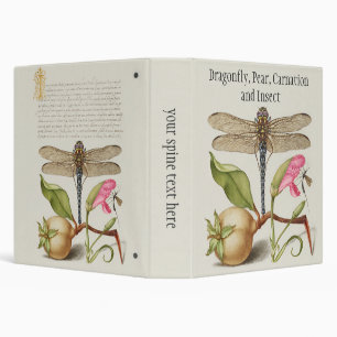 Garden life, Dragonfly, Pear, Carnation and Insect Binder