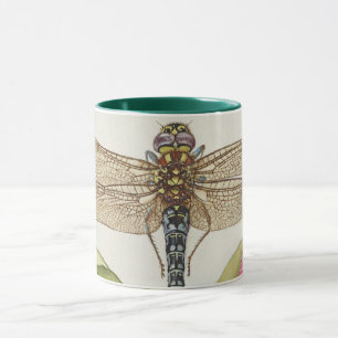 Garden life, Dragonfly, Pear, Carnation and Insect Mug