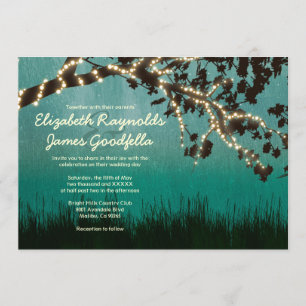 Garden Lights Wedding Invitations
