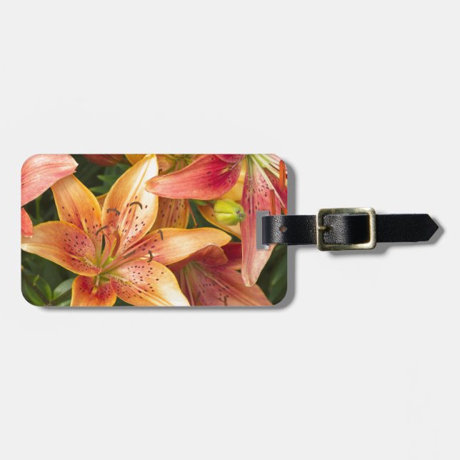 Garden Lilies Luggage Tag (Front Horizontal)
