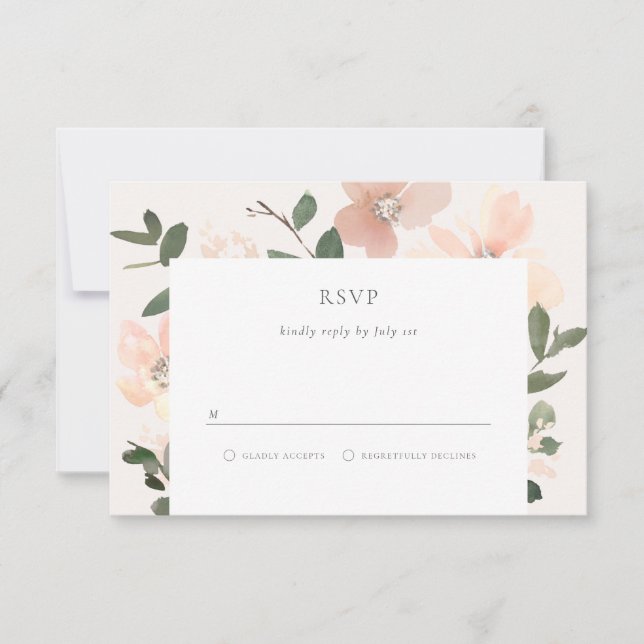 Garden Love RSVP Card (Front)