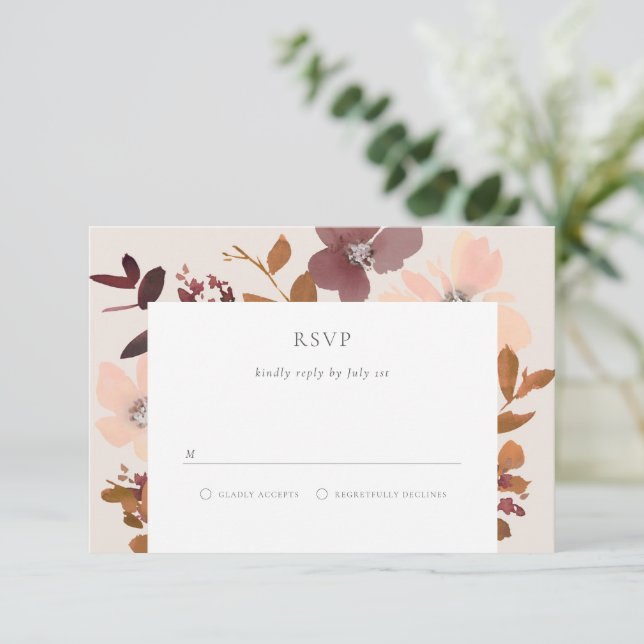 Garden Love RSVP Card (Standing Front)