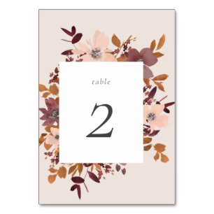 Garden Love Table Number