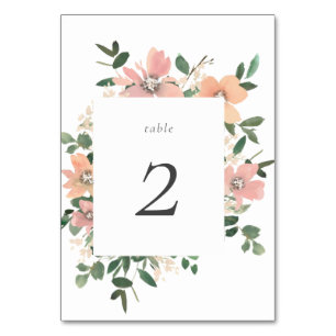 Garden Love Table Number