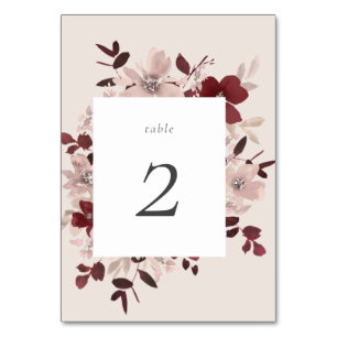Garden Love Table Number