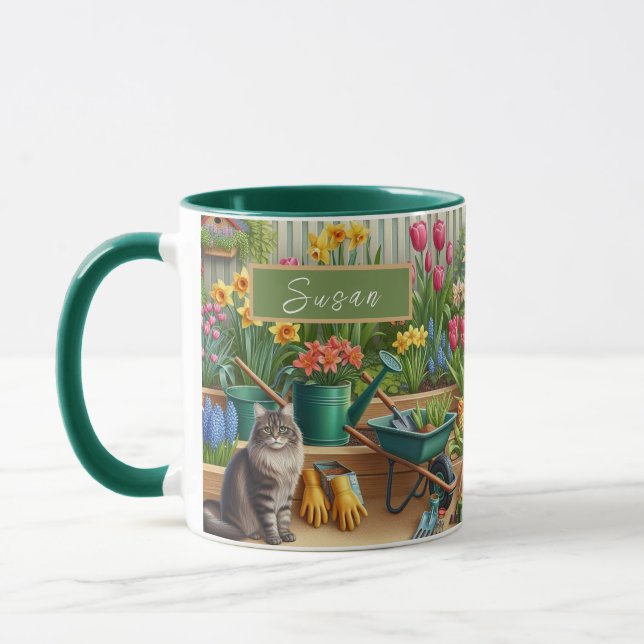Garden Lovers Personalized Coffee  Mug (Left)