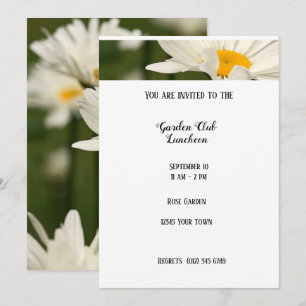 Garden Luncheon Rose Club Invitation