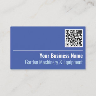 Garden Machinery & Equipment QR Code Business Card