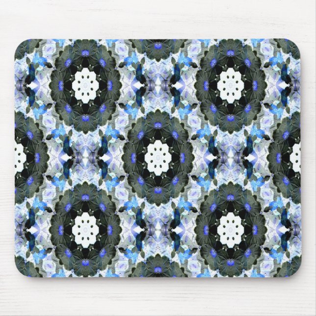 Garden made with blue Lace.... Mouse Pad (Front)