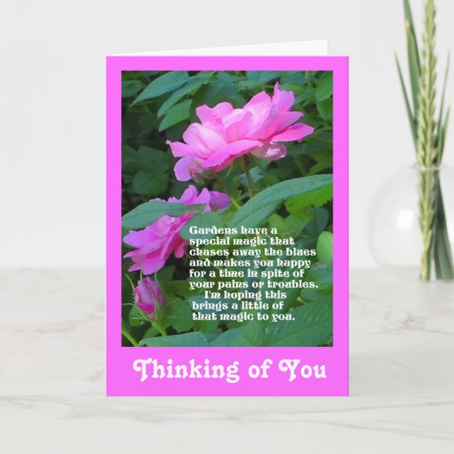 Garden Magic Thinking of You Card (Front)