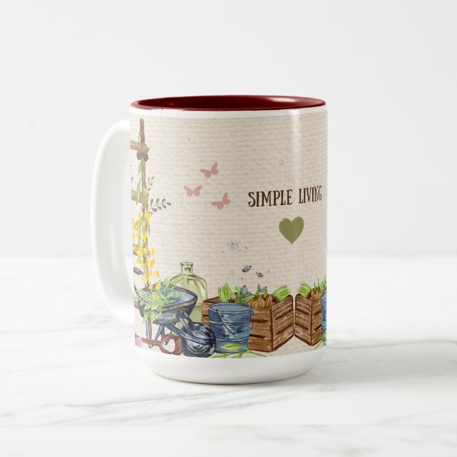 Garden Mug (Red) (Front Left)