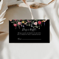 Garden Multicolor Wildflower Diaper Raffle Ticket