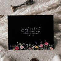 Garden Multicolor Wildflower Self-Addressed RSVP