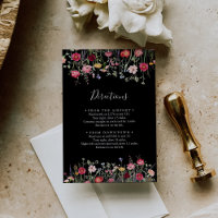 Garden Multicolor Wildflower Wedding Directions