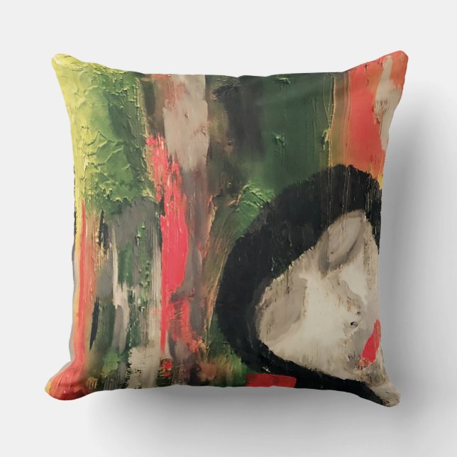 Garden Nap Throw Pillow (Front)