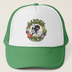 Garden Ninja Design - Fun Gardening Graphic Trucker Hat