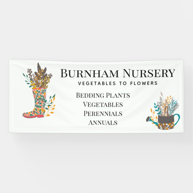 Garden Nursery Store Banner (Horizontal)